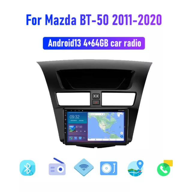 Apple Carplay Android13 64G head unit For Mazda BT-50 11-20 Car Stereo Radio GPS