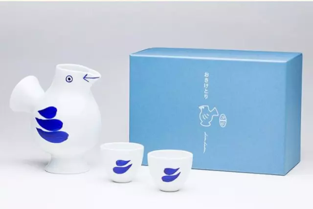 Lisa Larson Tokkuri & Ochoko Set of 3 Osaketori w/ Box Flower Vase mini pitcher