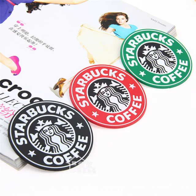 Starbucks Coffee Mug Hot Drink Cup Mat Round Insulated Silicone Desk Coaster Mat 2
