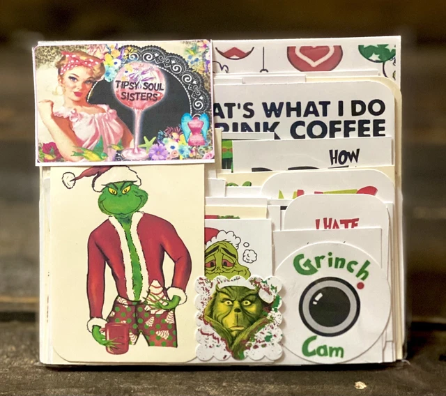 Bolso travieso Grinch 1 colección de 60 diarios basura dichos y gráficos descarados
