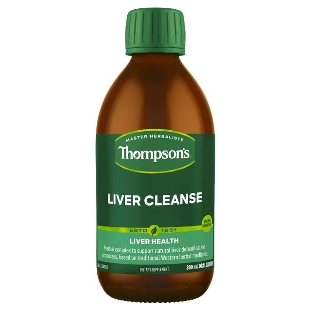 Thompson's Liver Cleanse 300mL Oral Liquid Natural Liver Detoxification Tonic