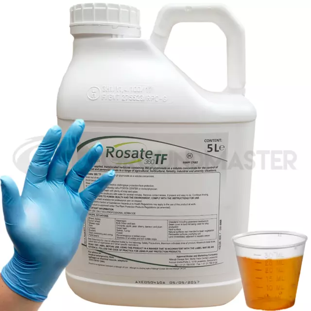 Rosate 360 TF 1 x 5 Litre Strong Glyphosate Professional Garden Weedkiller C+G