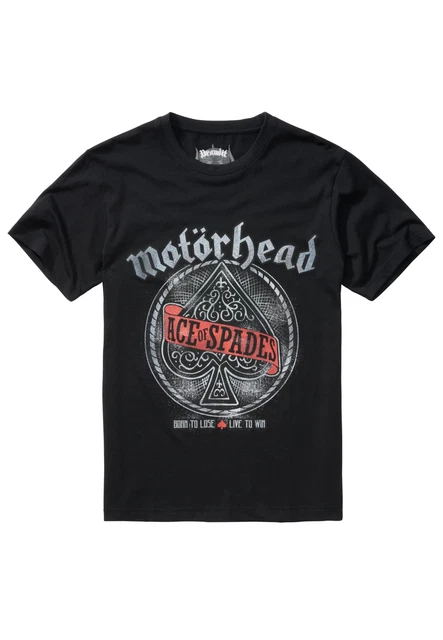 Brandit Motörhead Ace Of Spade Maglia Top T Shirt Musica Gonna Leggenda Ace Uomo