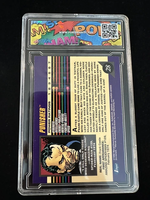 1992 Marvel Universe #28 Punisher PGX 10💎 2