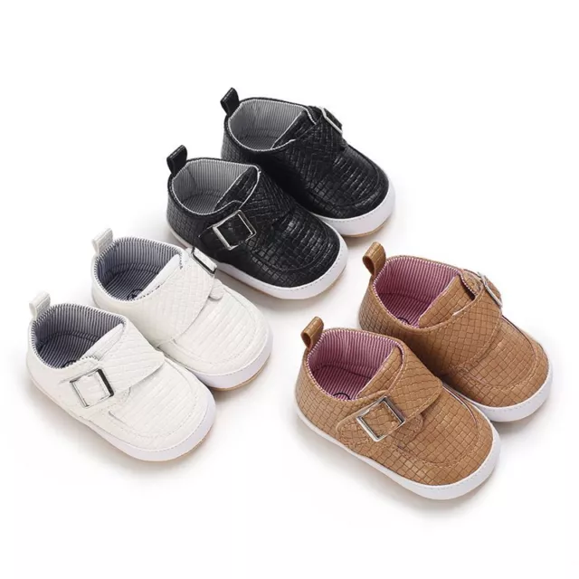 Toddlers Baby Girls Boys Pram Shoes Newborn Anti-Slip Sneakers Crib Trainers UK