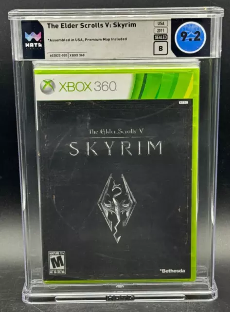 Elder Scrolls V 5 Skyrim Xbox 360 Premium Map Sealed New WATA 9.2 B Graded