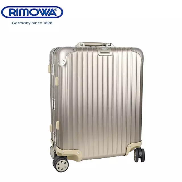 RIMOWA TOPAS TITANIUM Gold 45L 4 Wheels Carry Case Suitcase RA 1 489.15 PicClick UK