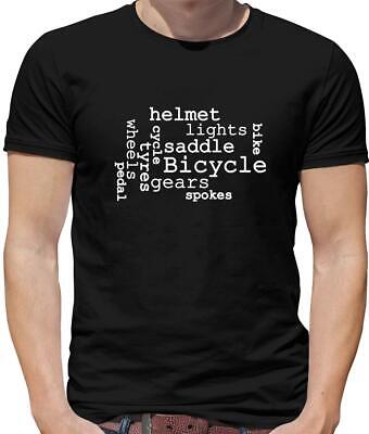 TAG Cloud Bicicletta Da Uomo T-Shirt-Bike-Biker - ciclista-CICLO-SPORT CICLISMO