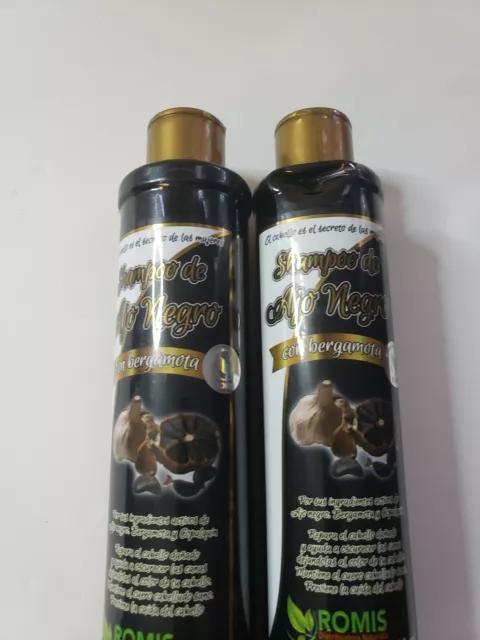 2 PACK SHAMPOOS DE BERGAMOTA CON AJO NEGRO / BERGAMOT BLACK GARLIC 21.30oz EACH