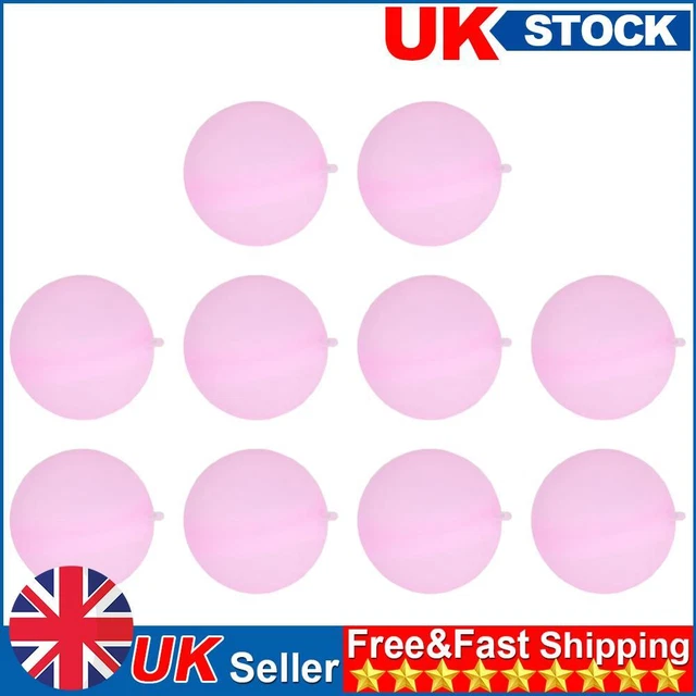 Absorbent Ball Reusable Summer Water Bomb Pool Party Water Games (Pink)