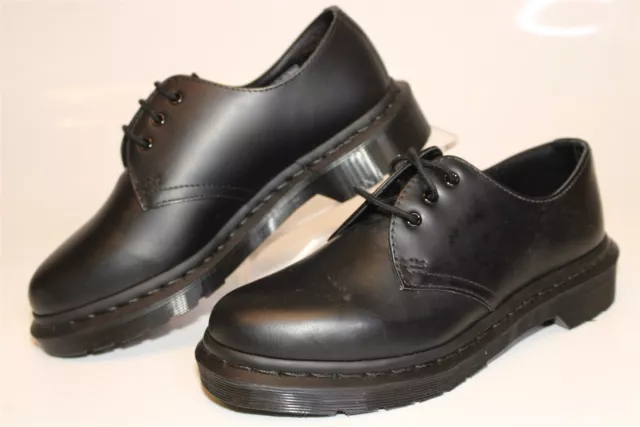 Dr. Martens 1461 Mono Womens 5 36 Black Leather Oxfords Lace Up Shoes