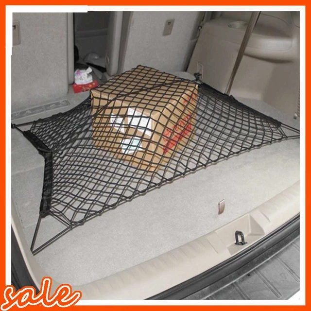 Car Trunk Rear Cargo Organizer Storage Elastic Mesh Net Holder 4 Hooks
