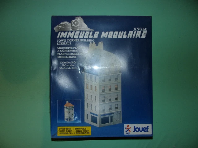 Jouef (135200) Maquette Plastique à Construire Immeuble d'Angle Modulaire Échelle HO | Achetez sur