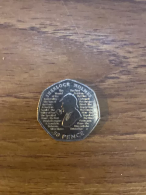 New 2019 Sherlock Holmes 50p Fifty Pence Coin Rare Collectible