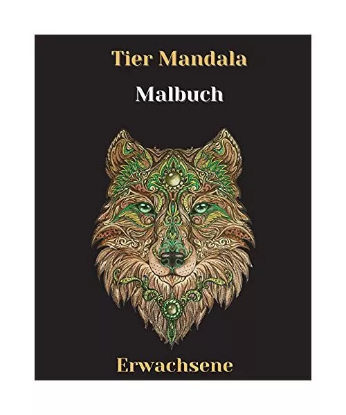 Tier Mandala Färbung Buch für Erwachsene: Stressabbau Malbuch Entspannende Mal