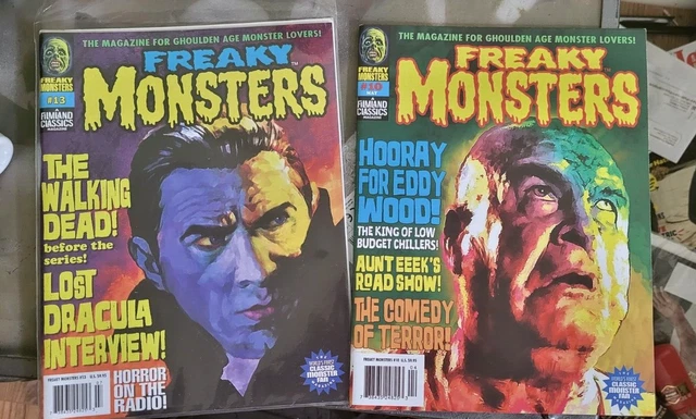 FREAKY MONSTERS of filmland Magazine Lot #10 & #13 Filmland Classics never read FREAKY MONSTERS of filmland Magazine Lot #10 & #13 Filmland Classics never read