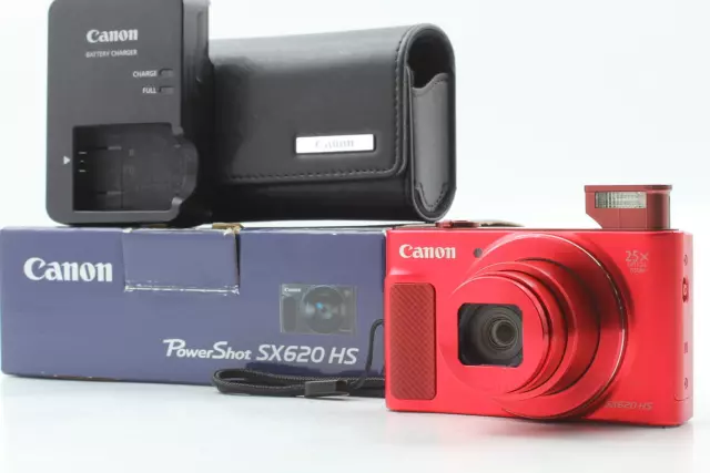 [Casi MINT en CAJA] Cámara digital Canon PowerShot SX620 HS 20.2MP - Rojo...