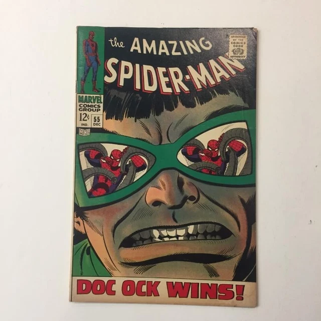 The Amazing Spider Man   #55  Dec   Marvel Comics  Silver Age  1967 Dok Ock Wins