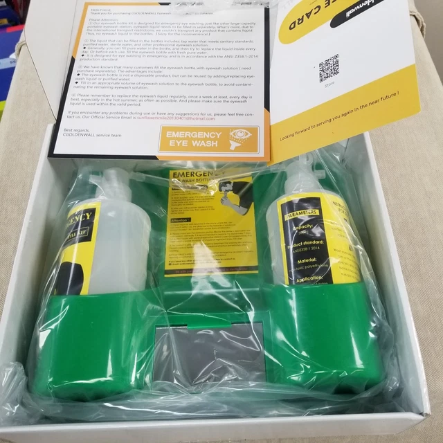 CGOLDENWALL PORTABLE EYE Wash Station Wall Mounted Eyewash Station