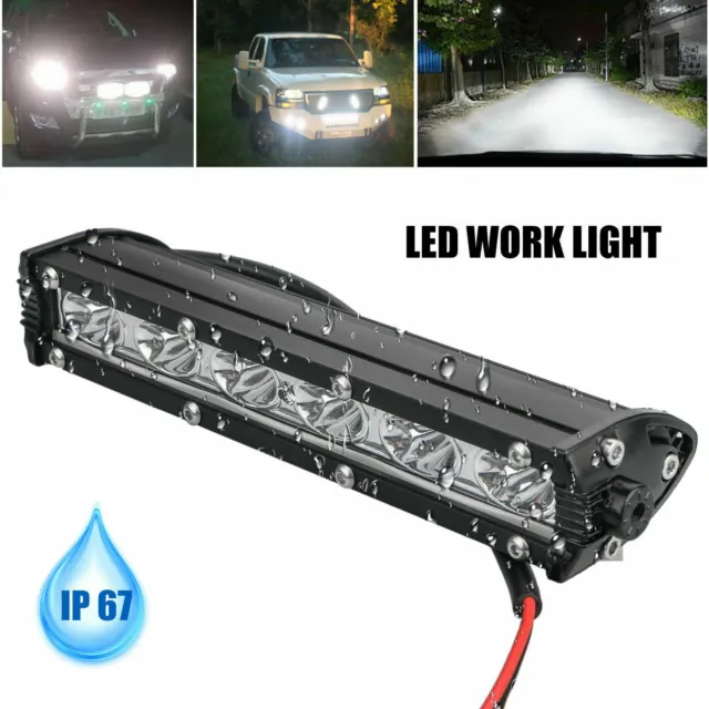 7inch 18W Spot LED Slim Flood Light Bar Work Lamp Driving Offroad SUV ATV Truck