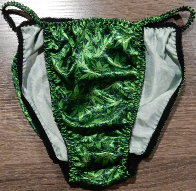 NEW - CLASSIC Satin String Bikini Panties - Ltd Edition Happy Hemp ...