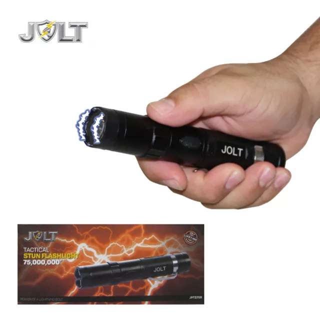 JOLT STUN GUN Flashlight 75,000,000 Volt Military Grade Holster New Smaller Size