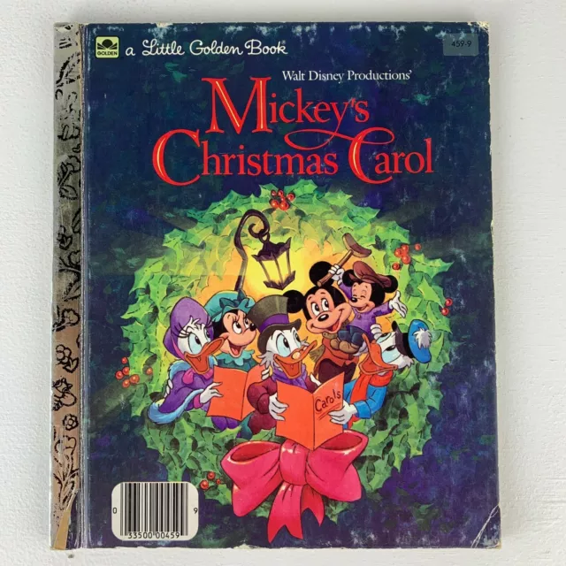 Mickeys Christmas Carol Vintage 1983 Little Golden Book Walt Disney’s