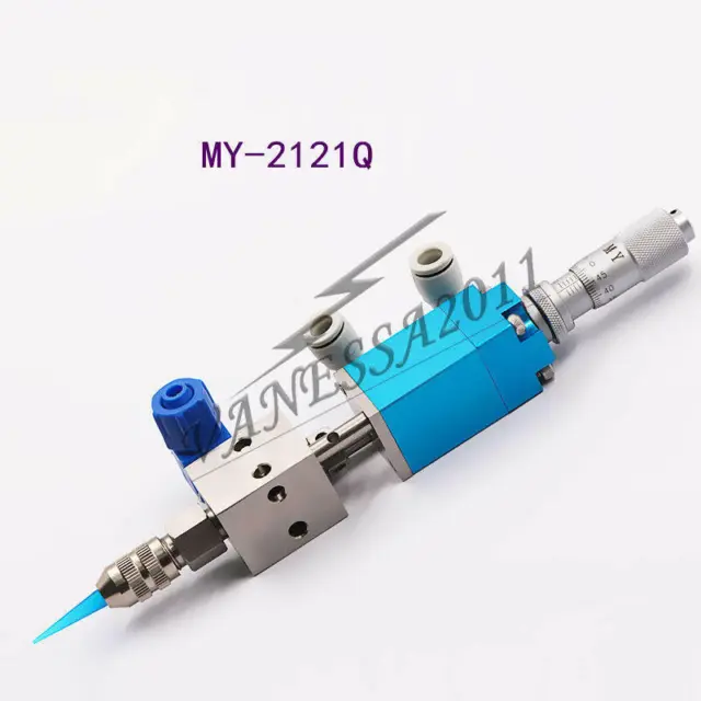 1PC Top Needle Dispensing Valve Precision Glue Pneumatic Dispenser Micrometer