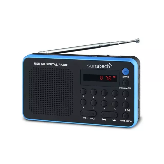 Radio Portátil SUNSTECH RPDS32BL 2