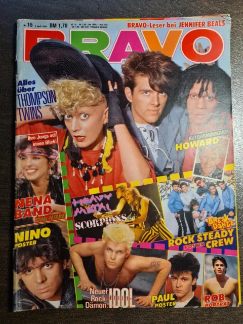 BRAVO 15/1984 Heft Komplett -Nena,Billy Idol,Scorpions,Peter Maffay,Alphaville-