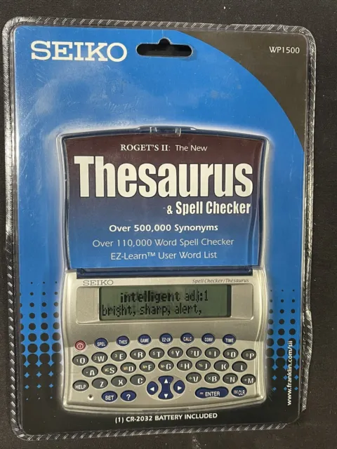 Seiko WP1500  Multi-Purpose Spell Check, Thesaurus, Calculator Sealed