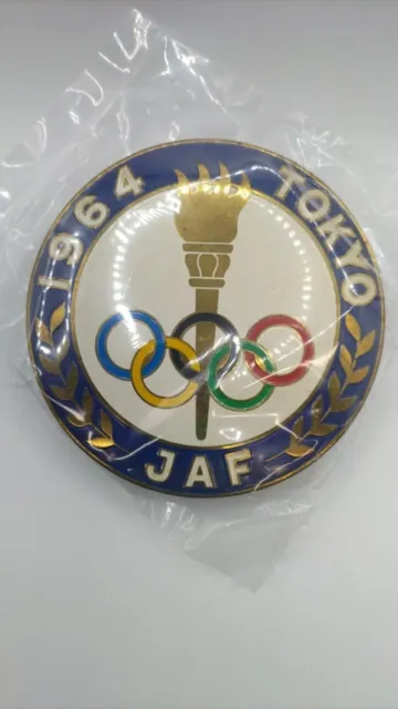 JAF 1964 Tokyo Olimpiadi Memorial Distintivo Vintage Multicolore Usato Giappone