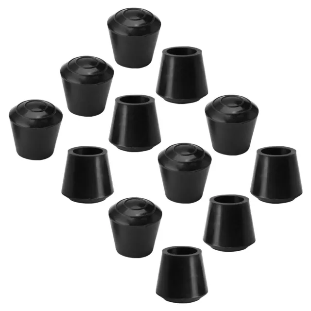 Tapa de Goma de Pata Cubierta de Punta de Copa 13mm-14mm ID para Muebles, 12uds