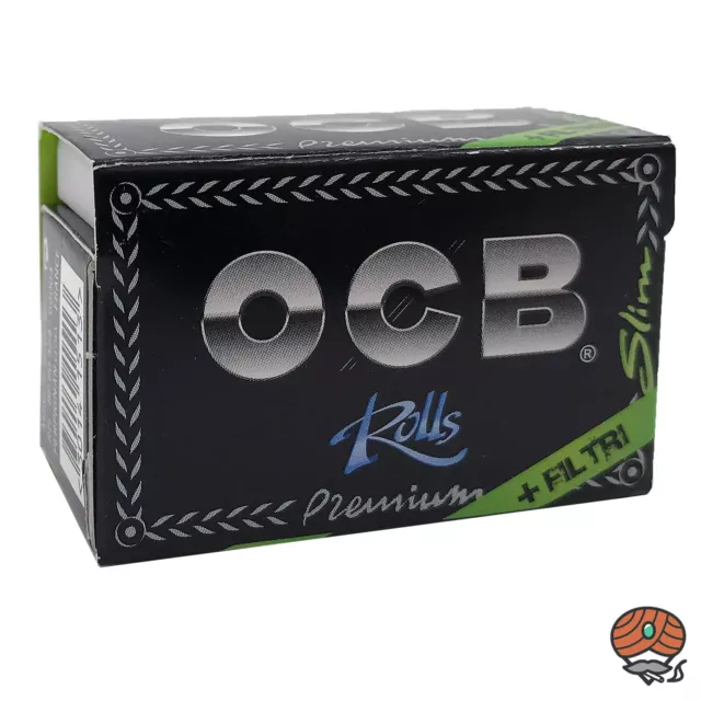 OCB Premium Rolls Slim Zigarettenpapier + Tips + Sturmfeuerzeug + 3 Feuerzeuge 2