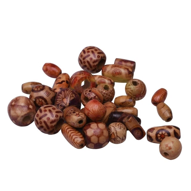 200 Pcs Loose Beads Beads Necklace Making Beads Bracelets Printing