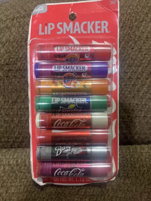 VTG Lip Smacker Coca-Cola Lip Flavored Lip Balm 8 Count Flavors Coke Lip Gloss