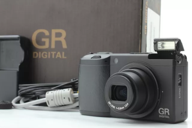 NEAR MINT+3 IN BOX Ricoh GR Digital II 10.1MP Compact Black Camera From JAPAN