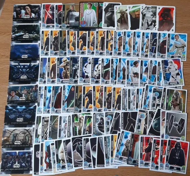 Lote 100 Cards Topps Star Wars Diferentes Colecciones