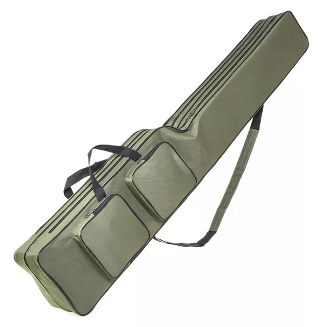 130cm Folding Fishing Rod Holdall Bags  Pole Tool Storage  Bag s M4V0