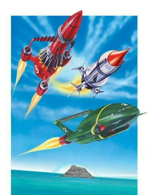 Gerry Anderson - Stingray - Thunderbird's A4 Hd Print - Free 24Hr Fast Delivery