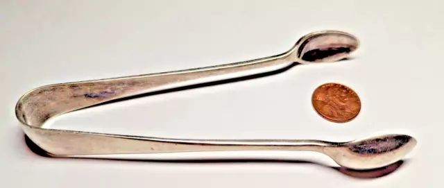 Vintage Sterling Silver Tongs Signed Hallmarked 33.8 Grams