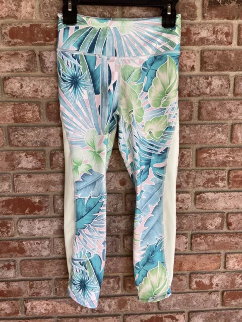 Nike One Womens Leggings Tight Fit Mid Rise Full Length Floral Dri Fit Size  3X