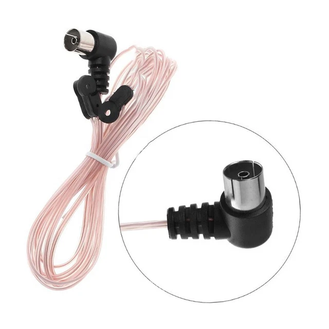 1pcs FM Antenna F Type Male Plug For Home Radio Stereo Signal Receiver Aerial