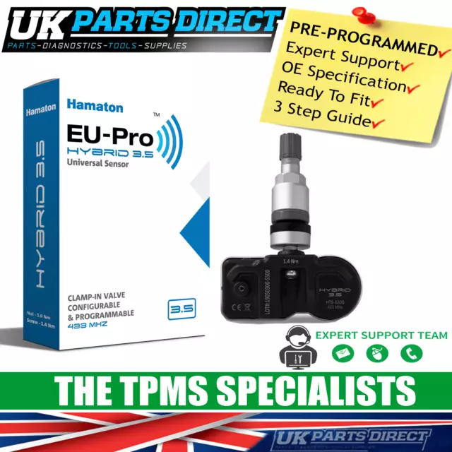 TPMS Tyre Pressure Sensor for Nissan Micra (16-20) - PRE-CODED - Ready to Fit