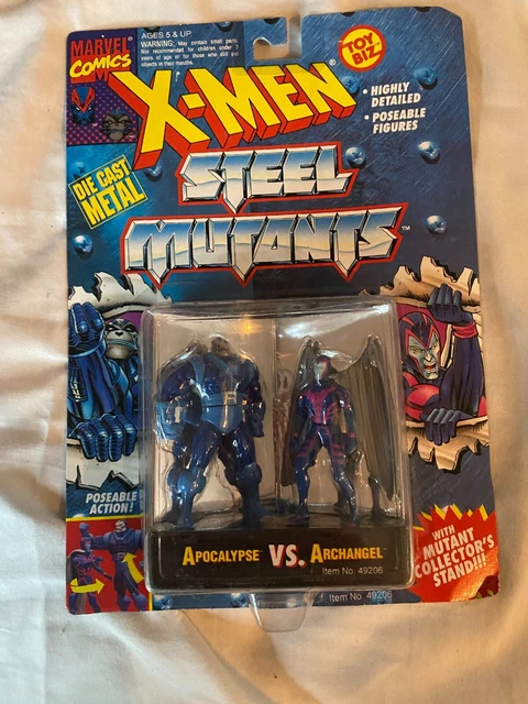 X-Men Steel Mutants Die Cast Metal Apocalypse vs Angel