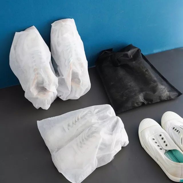 10 pz/Set Copripolvere Scarpe Non Tessuti Resistenti alla Polvere Cordino Conservazione Trasparente -H7