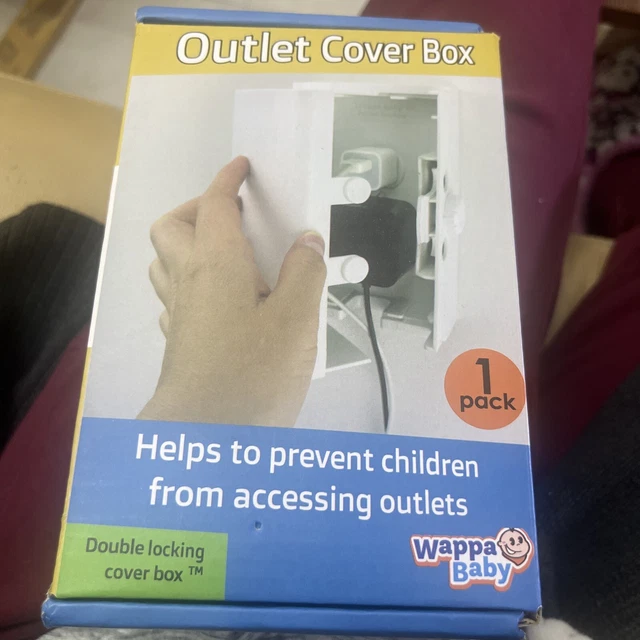 Baby Safety Outlet Cover Box Double Locking Open Box Wappa Baby - Baby Safety