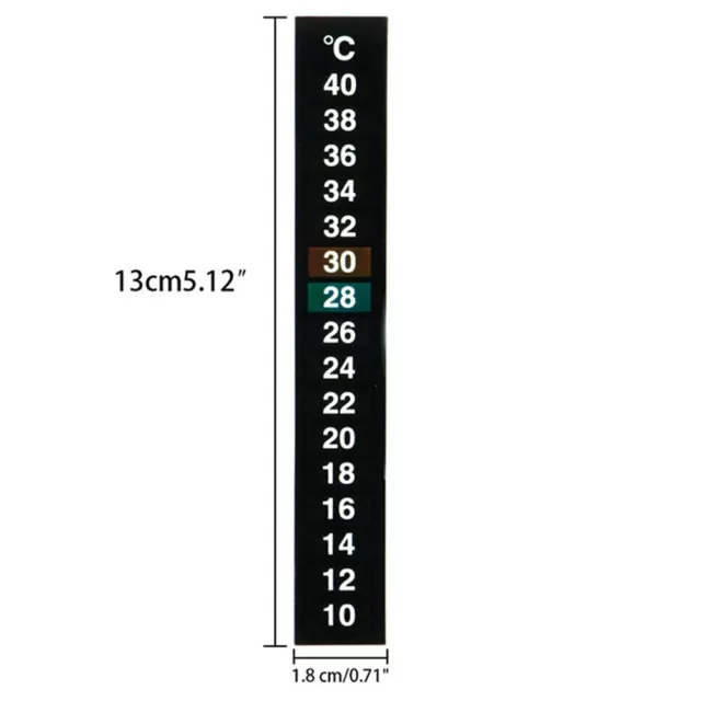 5x LCD STICK ON DIGITAL THERMOMETER ADHESIVE AQUARIUM FISH TANK WINDOW STRIP