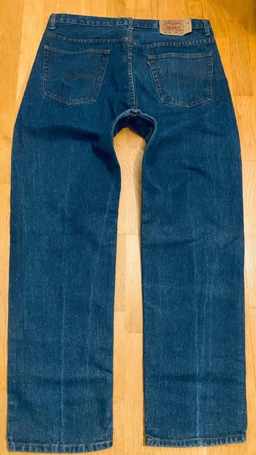 Lot De 2 Jeans Levi's Vintage En Cuir Pour Homme - Tailles 34x32 Et 36x36 - état Très Bon