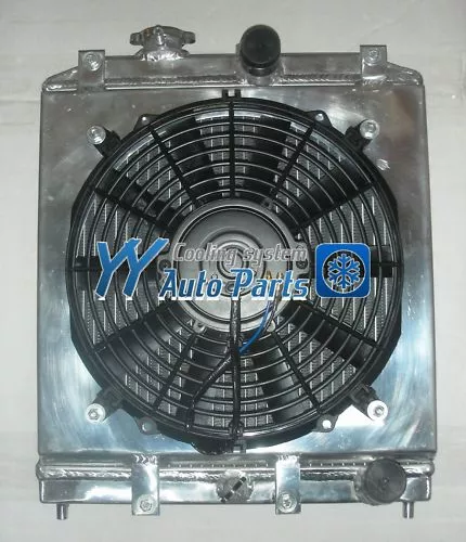 Aluminium radiator shroud fan for Honda Civic EK EG 92-00 with 32mm in/out